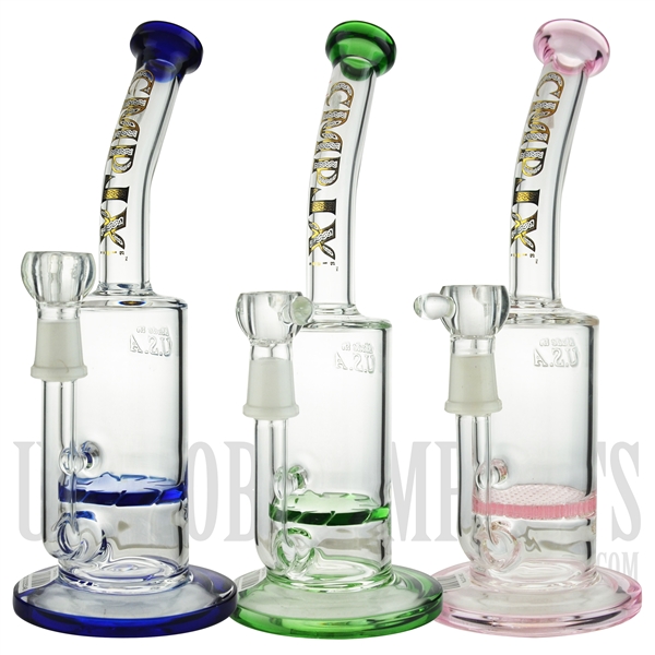 CMPLX10TM 12" Stemless + Honeycomb/ Turbine + Bent Neck + Color + CMPLX Water Pipe