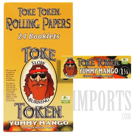 CP-086 Token Token Rolling Paper | 1 1/4 | 24 Booklets | Yummy Mango