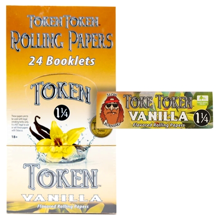 CP-088 Token Token Rolling Paper | 1 1/4 | 24 Booklets | Vanilla