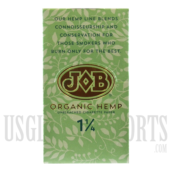 CP-116 Job Organic Hemp Unbleached Cigarette Paper. 24 Booklets