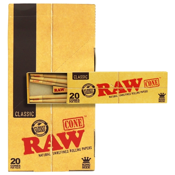 CP-150 RAW Classic Cones | 20 Cones Per Pack | King Size