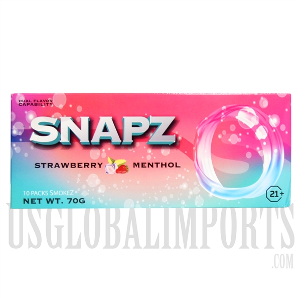 CP-17 Snapz Strawberry Menthol Rolling Papers. 10 Packs