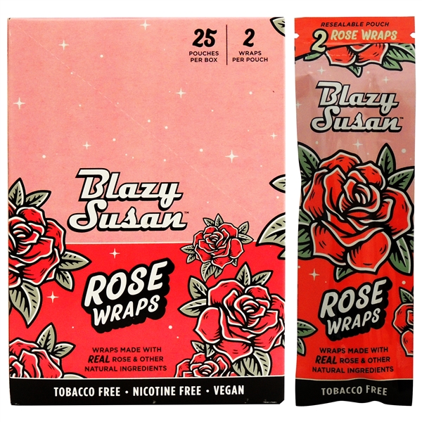 CP-174 Blazy Susan Rose Wraps | 25 Pouches Per Box | 2 Wraps Per Pouch