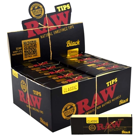 CP-187 RAW Black | Pre-Rolled  Wide Tips