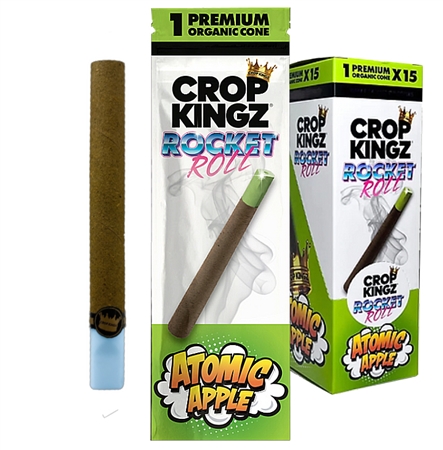 CP-192-AA Crop Kingz | Rocket Roll | 1 Premium Cones | 15 Pouches | Atomic Apple