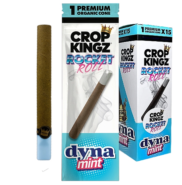 CP-192-DM Crop Kingz | Rocket Roll | 1 Premium Cones | 15 Pouches | Dyna Mint