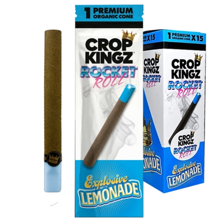 CP-192-EL Crop Kingz | Rocket Roll | 1 Premium Cones | 15 Pouches | Explosive Lemonade