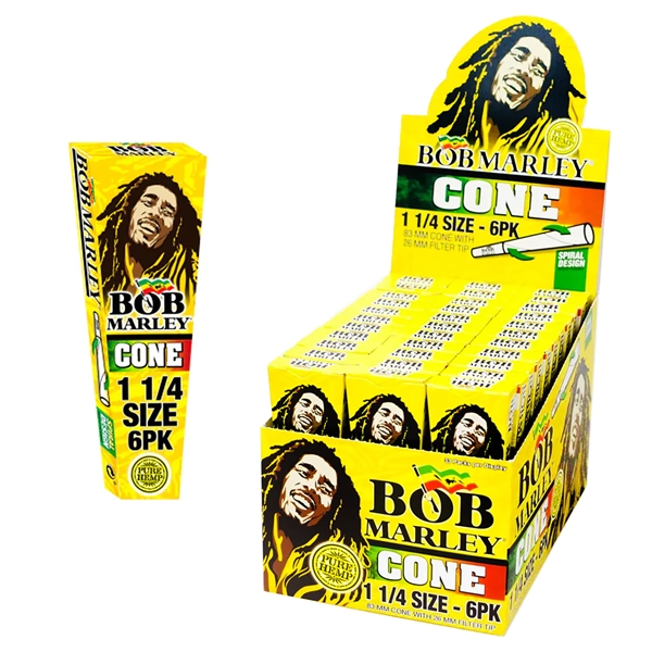 CP-193 Bob Marley Cones | 1 1/4 | 33 Pack per Display