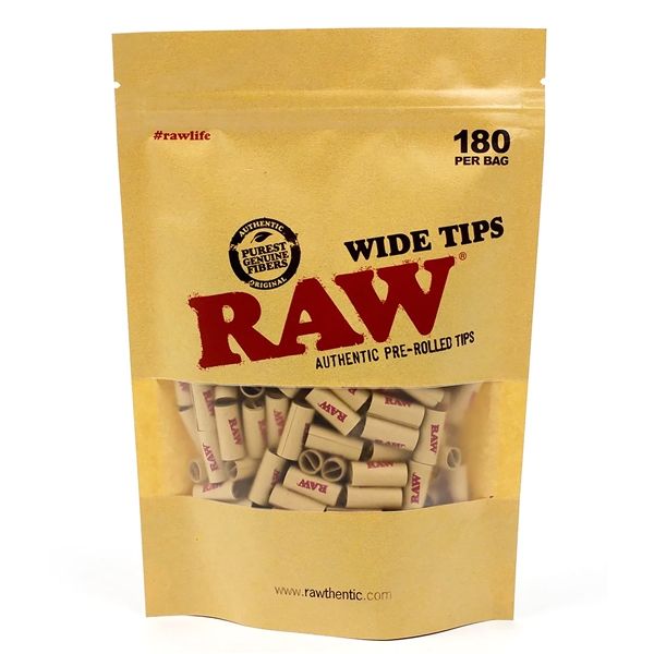 CP-199 RAW Wide Tips | 180 Per Bag