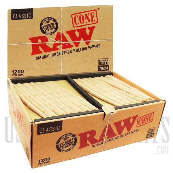 CP-208 RAW Classic Cones | 1200 Per Box | Single Size 70/24