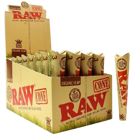 CP-24 Raw Organic Cone | King Size | 32 Packs Per Box | 3 Cones Per Pack | 96 Cones Per Box