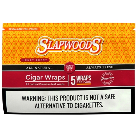 CP-271 Slapwoods Cigar Wraps | 5 Wraps | 10 Pouches | Honey Berry