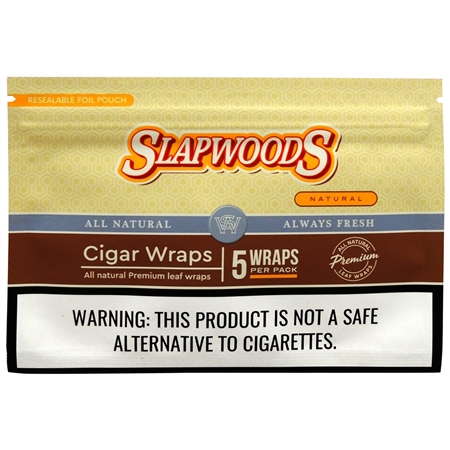 CP-272 Slapwoods Cigar Wraps | 5 Wraps | 10 Pouches | Natural