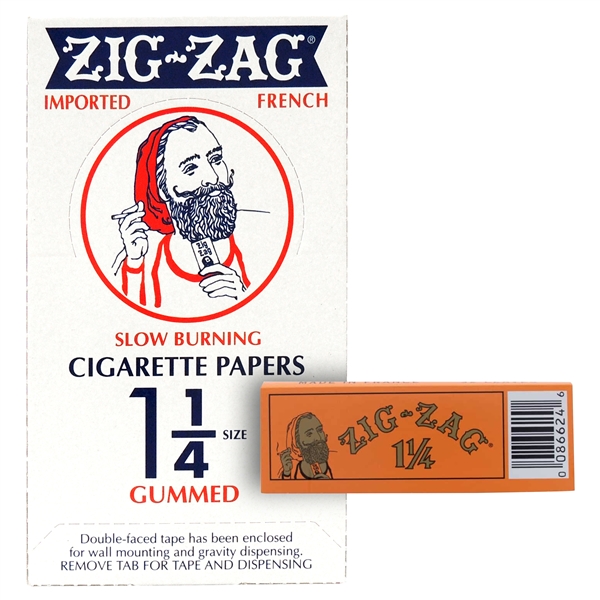 CP-30 Zig-Zag Orange | 1 1/4 Size | Cigarette Papers | 24 Booklets