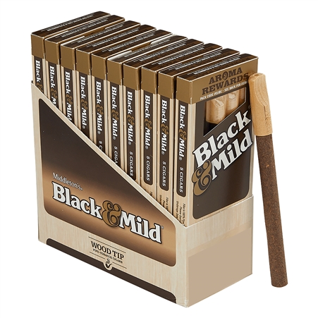 CP-319 Black & Mild Wood Tip Cigarillos | 50ct | Original