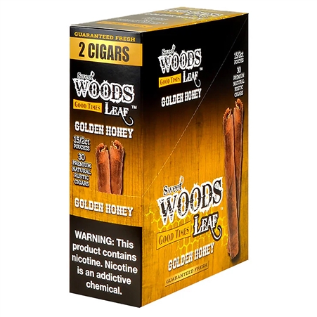 CP-324-GH Good Times Sweet Woods Leaf | 2 Cigars | 15 Pouches | Golden Honey