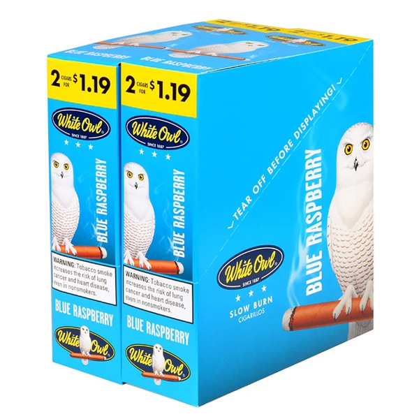 CP-334 White Owl Cigarette Tobacco | 2 for $1.19 | 30 Pouches | Blue Raspberry