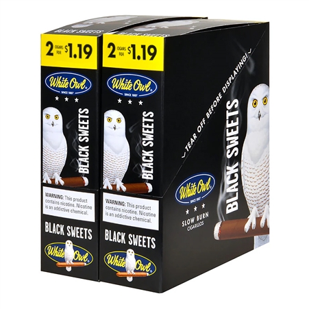 CP-334 White Owl Cigarette Tobacco | 2 for $1.19 | 30 Pouches | Black Sweets