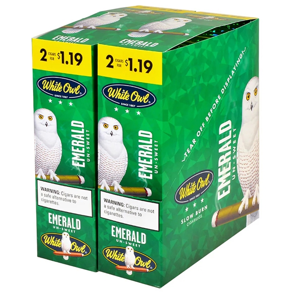 CP-334 White Owl Cigarette Tobacco | 2 for $1.19 | 30 Pouches | Emerald