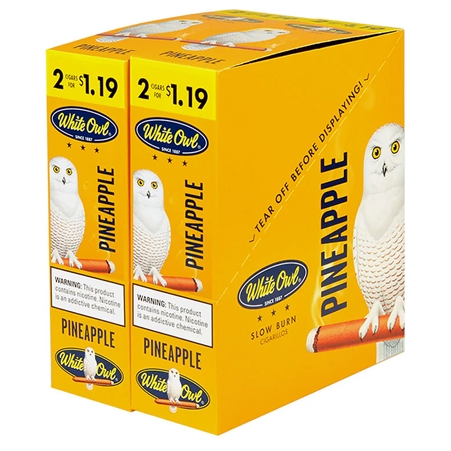 CP-334 White Owl Cigarette Tobacco | 2 for $1.19 | 30 Pouches | Pineapple