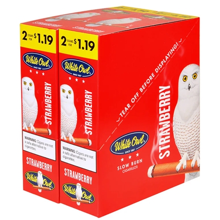 CP-334 White Owl Cigarette Tobacco | 2 for $1.19 | 30 Pouches | Strawberry