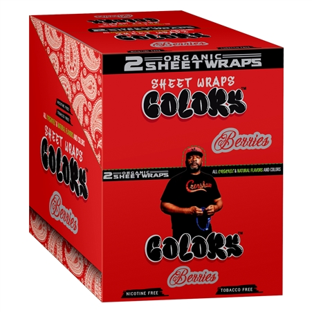 CP-336 Colors Sheet Wraps | 2 Organic Sheet Wrap | 50 Wraps | Berries