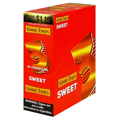 CP-340 Good Times Sweet Woods Leaf | 3 Cigars | 15 Pouches | Sweets