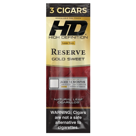 CP-341 Good Times HD Reserve | 3 Cigars | 15 Pouches | Gold Sweet