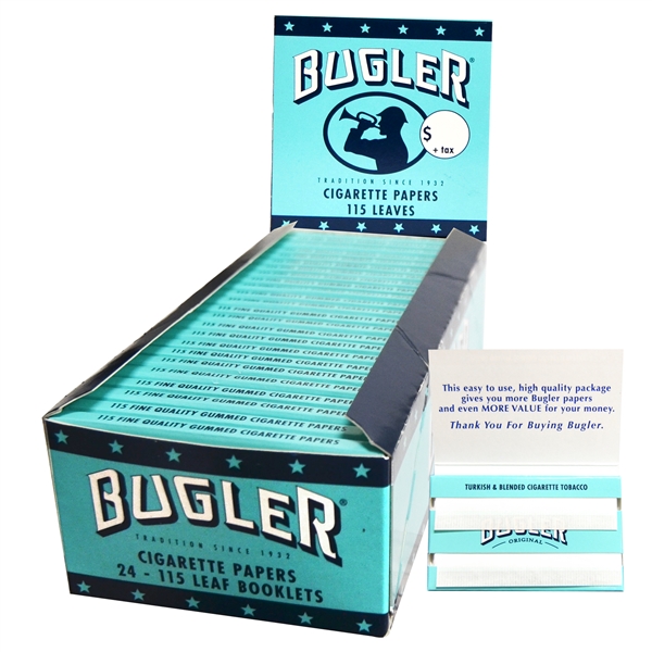 CP-4 Bugler Cigarette Papers | 24 Booklets | 115 Leaves