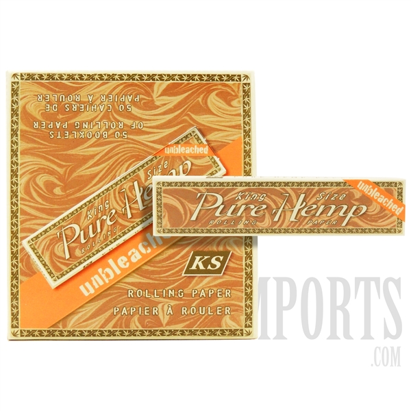 CP-52 Pure Hemp Unbleached | King Size | 50 Booklets