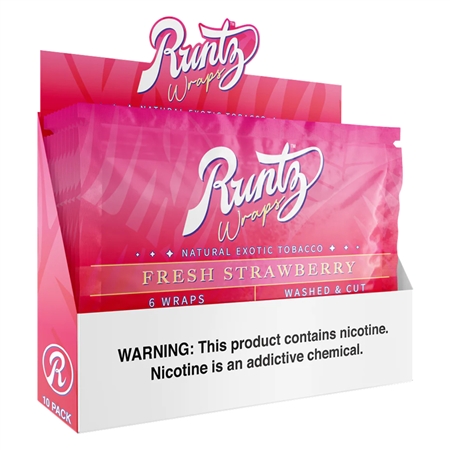 CP-65 Runtz Wrap | 10 Packs | 6 Wraps Each | Fresh Strawberry