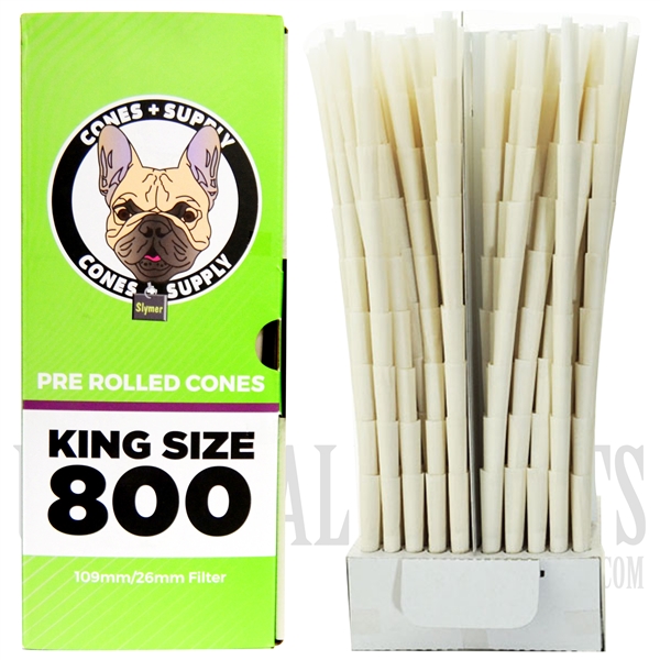 CP-650 Cones + Supply | King Size 800 Pre Rolled Cones | 109mm/26mm Filter