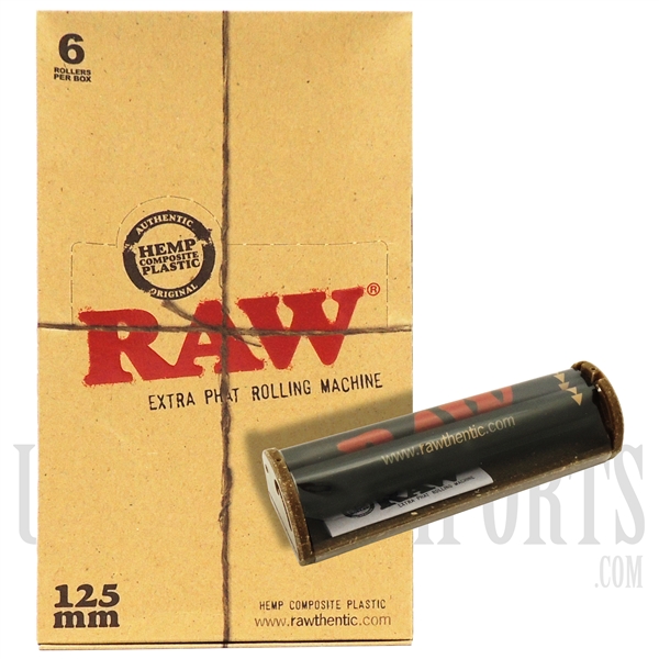 CP-84 RAW 125mm Extra Phat Roller Machine | King Size | Hemp Plastic Adjustable Rolling Machine | 6 Rollers Per Box