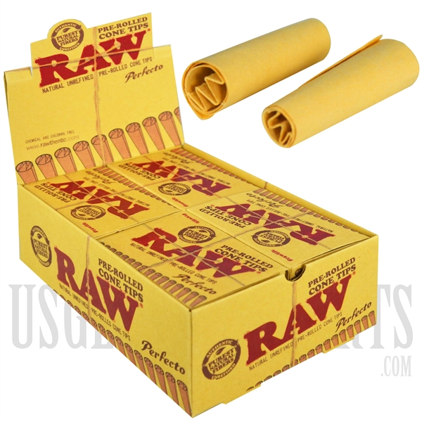 CP99 Raw Perfecto Pre-Rolled Cone Tips | 20 Per Box | 21 Filters