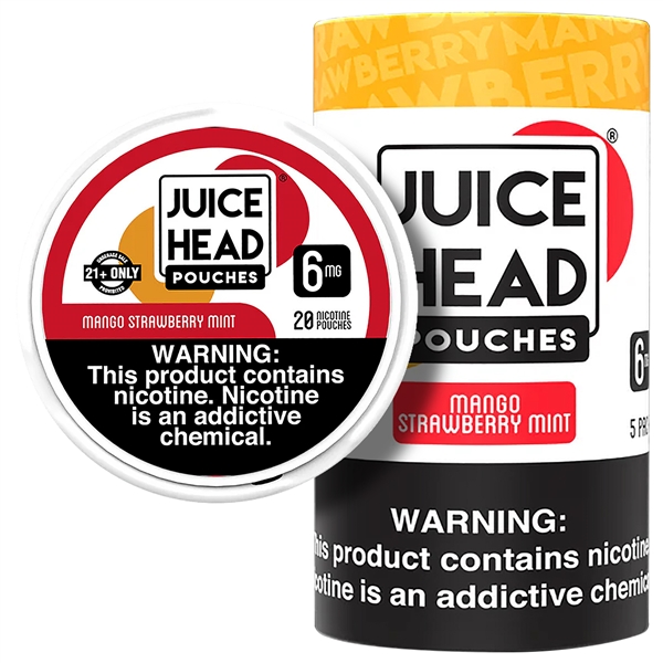 CT-101 Juicy Head Nicotine Pouches | 5ct | 6mg-12mg | Mango Strawberry Mint