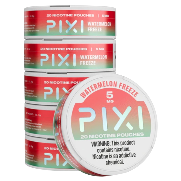 CT-102 Pixi Nicotine Pouches | 5ct | 5mg-10mg | Watermelon Freeze