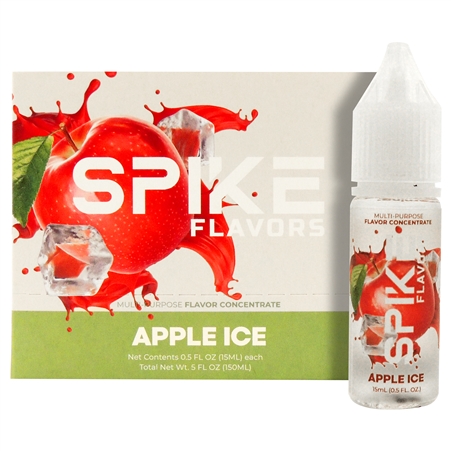 EC-125033-AI 15ML Spike Flavors | No Nicotine | No Tobacco | 10 Count | Apple Ice