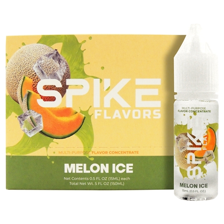 EC-125033-MI 15ML Spike Flavors | No Nicotine | No Tobacco | 10 Count | Melon Ice