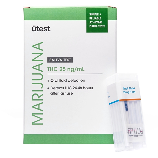 EX-260 Utest Saliva Test | Oral Fluid Detector | Marijuana (THC) 25 ng/ml