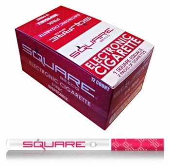 EC-CG133 SQUARE PINK ELECTRONIC CIGARETTE 18MG. 12 COUNT