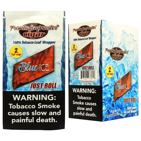 FL-104-BI Fronto Leaf Master | 2 Flat Wrap | 24 Pouches | 48 Smokes | Blue Ice