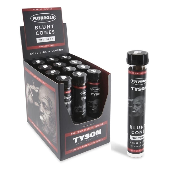 FT-102 Futurola Tyson Cones v2.0 | The Toad | Terpene-Infused | 12 Cones