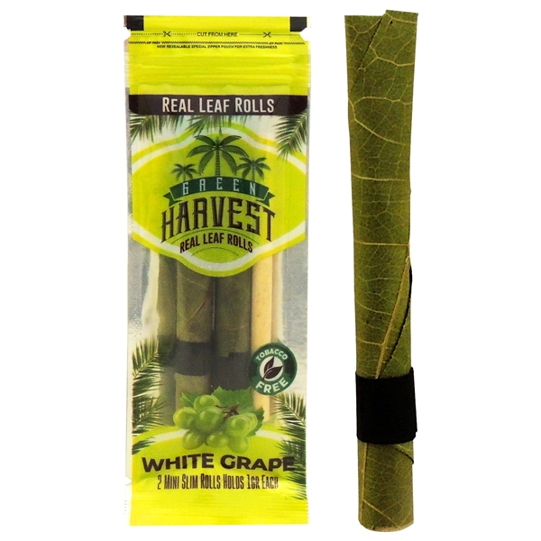 GH-150 Green Harvest Real Leaf Rolls | White Grape