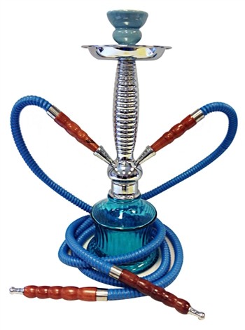 GH200B-2H GLOBAL HOOKAH 2 Hoses 16" Tall