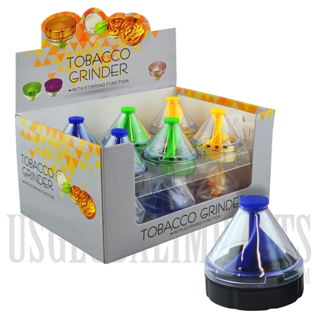 GR-1057 Top Tobacco Grinder w/ Stirring Function. Color Choices
