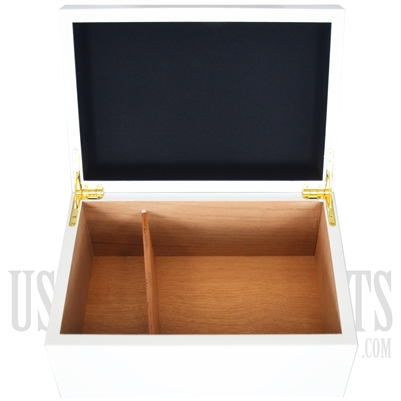 H-60 Wooden White Humidor Cigar Box