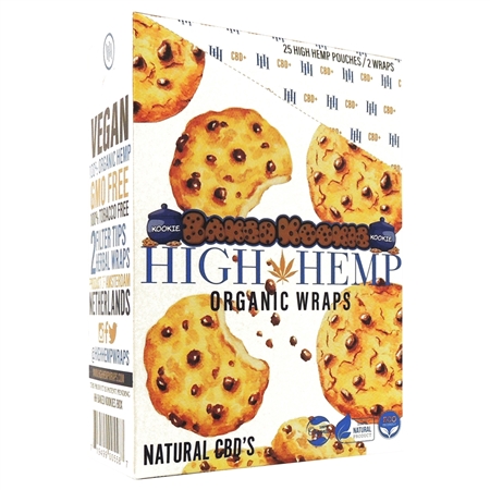HH-001 High Hemp | 2 Wraps | 25 Pouches | Baked Kookies