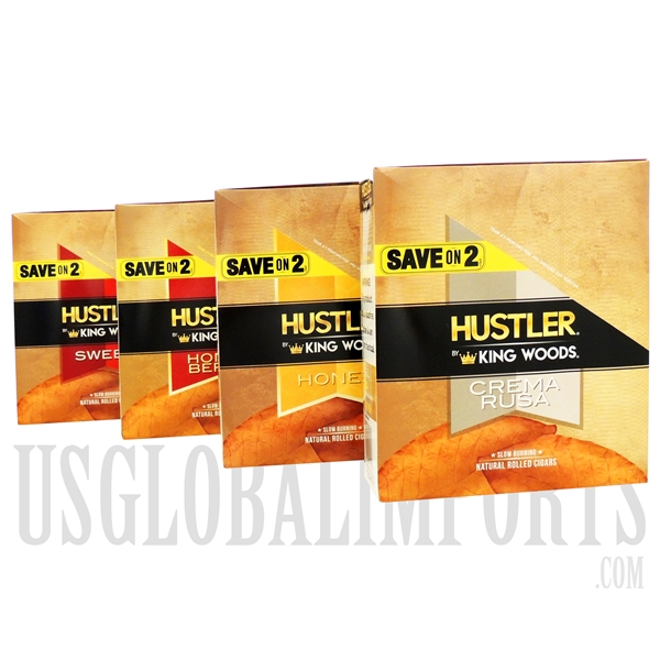 HH-102 Hustler by King Woods | 2 Cigars Per Pouch | 15 Pouches Per Box | Many Flavor Options