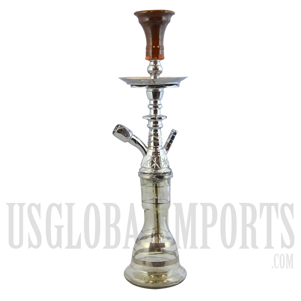 HK-KM-1003 20" Khalil Maamoon Mini Beast Silver Hookah