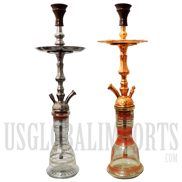 HK-KM-6134 Khalil Maamoon Hookah 24" | 2 Colors Choices